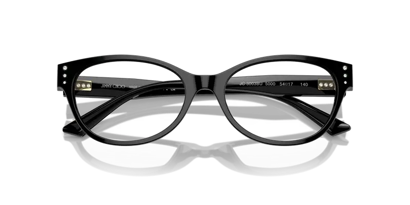 Jimmy Choo Donna JC3003BU 5000 Montature da vista Acetato Nero Rotonda miniatura 2