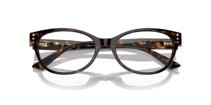 Jimmy Choo Donna JC3003BU 5002 Montature da vista Acetato Havana Rotonda miniatura 3