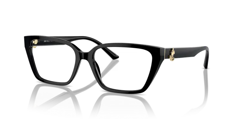 Jimmy Choo Donna JC3008 5000 Montature da vista Acetato Nero Cat Eye miniatura 3
