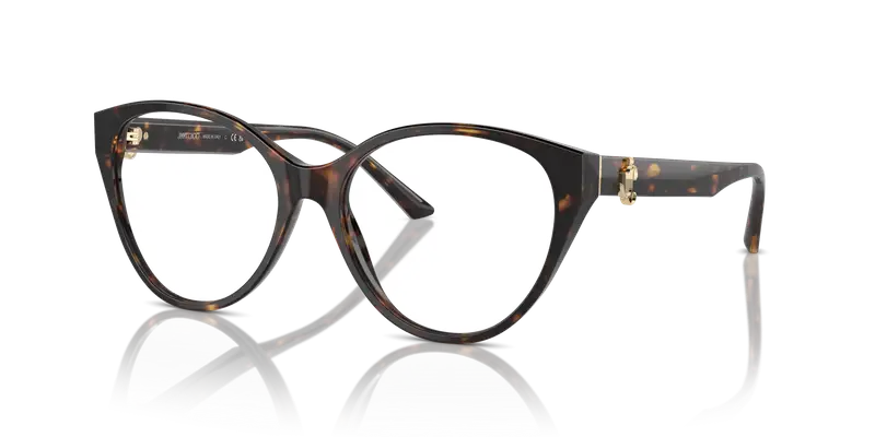 Jimmy Choo Donna JC3009 5002 Montature da vista Acetato Havana Cat Eye miniatura 3