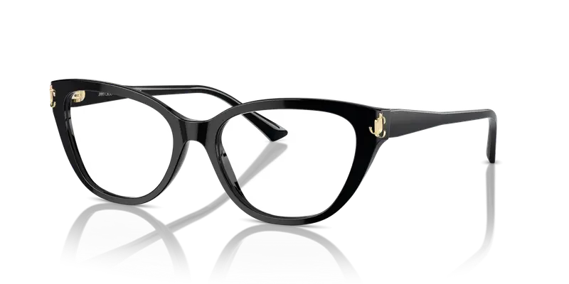 Jimmy Choo Donna JC3011 5000 Montature da vista Acetato Nero Cat Eye miniatura 3