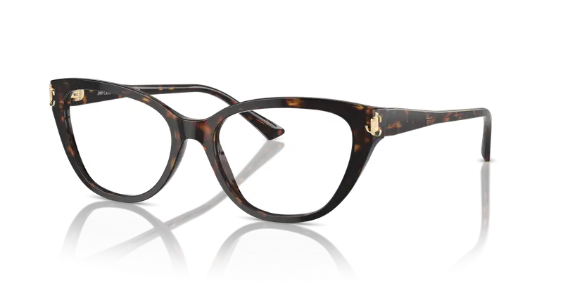 Jimmy Choo Donna JC3011 5002 Montature da vista Acetato Havana Cat Eye miniatura 3