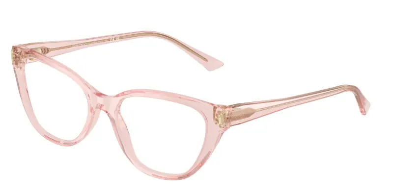 Donna JC3011 5034 Montature da vista Acetato Rosa Trasparente Cat Eye Normale