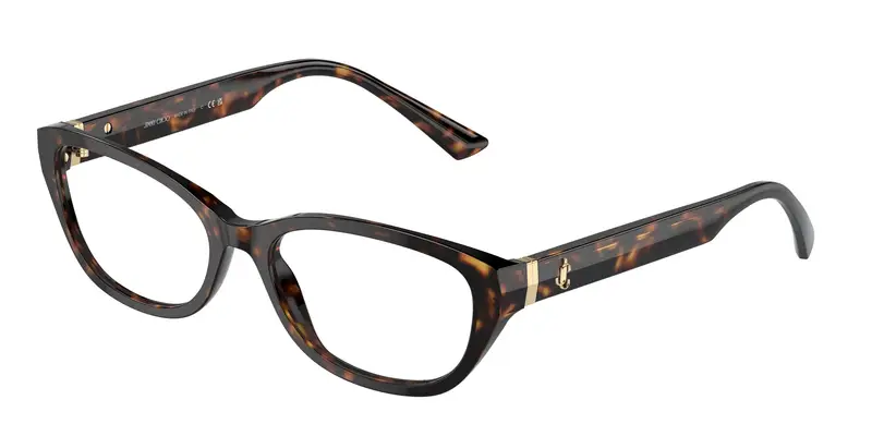 Jimmy Choo Donna JC3015 5002 Montature da vista Acetato Havana Rotonda miniatura 2