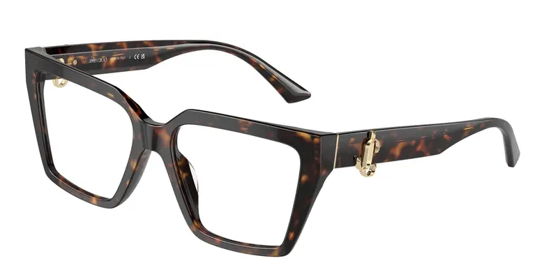Jimmy Choo Donna JC3017U 5002 Montature da vista Acetato Havana  Cat Eye