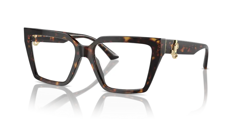 Jimmy Choo Donna JC3017U 5002 Montature da vista Acetato Havana Cat Eye miniatura 3