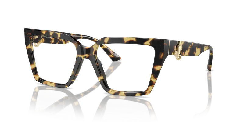 Jimmy Choo Donna JC3017U 5004 Montature da vista Acetato Havana Cat Eye miniatura 3