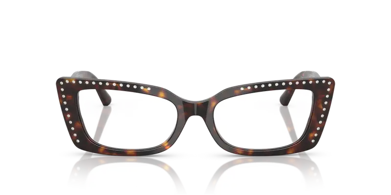 Jimmy Choo Donna JC3018B 5002 Montature da vista Acetato Tartaruga Trasparente Cat Eye Normale miniatura 2