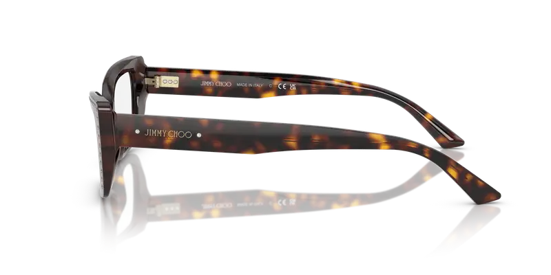 Jimmy Choo Donna JC3018B 5002 Montature da vista Acetato Tartaruga Trasparente Cat Eye Normale miniatura 3