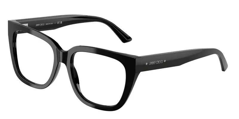 Jimmy Choo Donna JC3019B  5000 Montature da vista Acetato Nero Trasparente Squadrata Normale