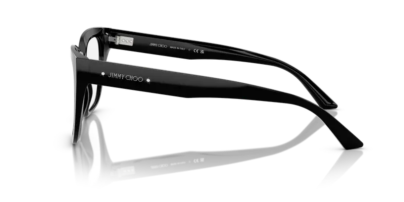 Jimmy Choo Donna JC3019B 5000 Montature da vista Acetato Nero Trasparente Squadrata Normale miniatura 3