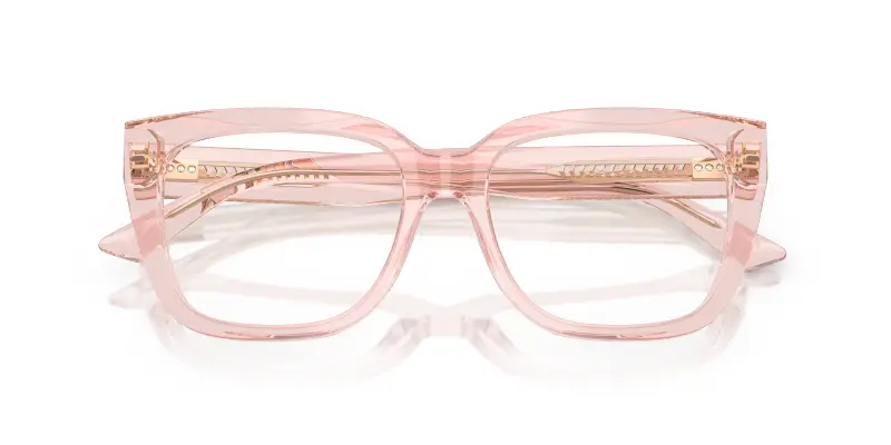 Donna JC3019B 5034 Montature da vista Acetato Rosa Trasparente Squadrata Normale miniatura 2