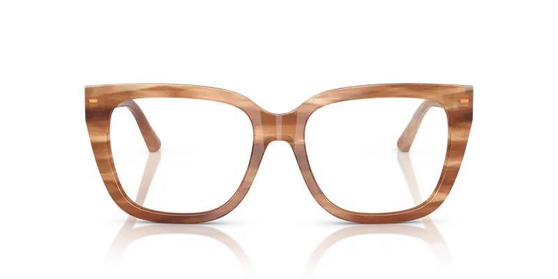 Jimmy Choo Donna JC3019B 5055 Montature da vista Acetato Marrone Trasparente Squadrata Normale miniatura 2