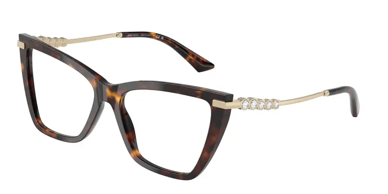 Jimmy Choo Donna JC3020B  5002 Montature da vista Acetato Tartaruga Trasparente Cat Eye Normale