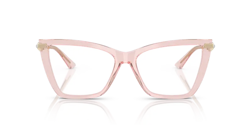 Jimmy Choo Donna JC3020B 5034 Montature da vista Acetato Rosa Trasparente Cat Eye Normale miniatura 2