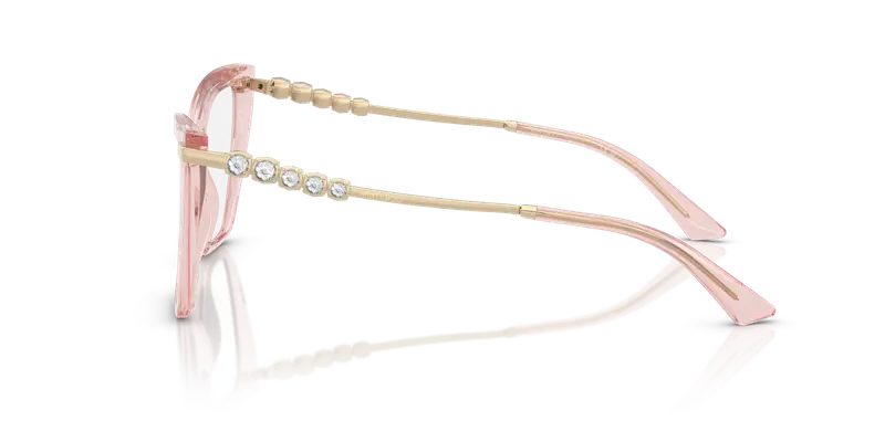 Jimmy Choo Donna JC3020B 5034 Montature da vista Acetato Rosa Trasparente Cat Eye Normale miniatura 3