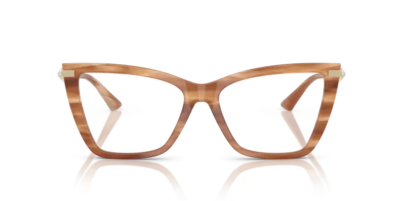 Jimmy Choo Donna JC3020B 5055 Montature da vista Acetato Marrone Trasparente Cat Eye Normale miniatura 2