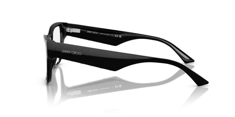 Jimmy Choo Donna JC3022H 5000 Montature da vista Acetato Nero Trasparente Pillow Normale miniatura 3