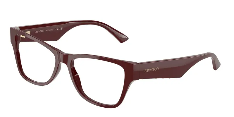 Jimmy Choo Donna JC3022H  5057 Montature da vista Acetato Rosso Trasparente Pillow Normale
