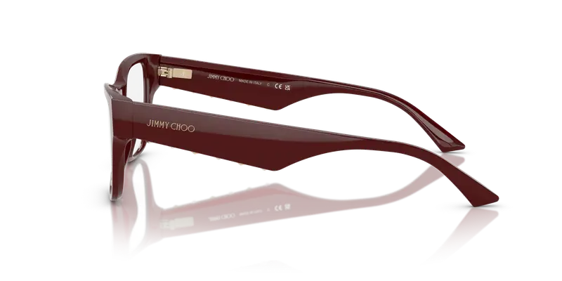 Jimmy Choo Donna JC3022H 5057 Montature da vista Acetato Rosso Trasparente Pillow Normale miniatura 3