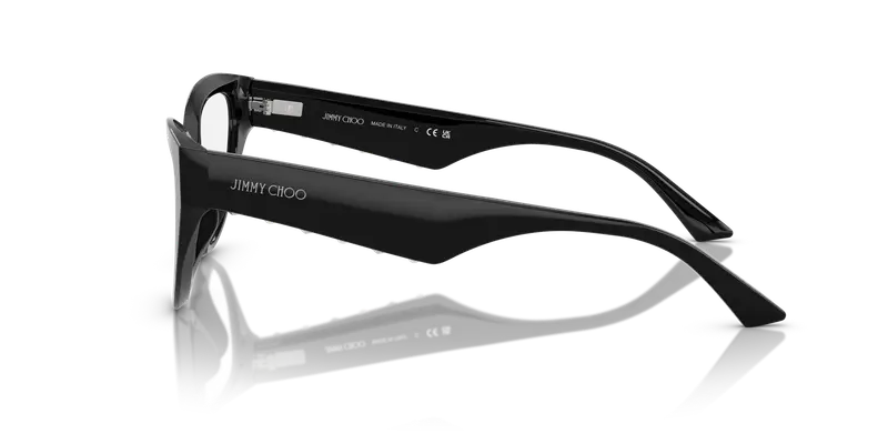 Jimmy Choo Donna JC3023HU 5000 Montature da vista Acetato Nero Trasparente Cat Eye Normale miniatura 3