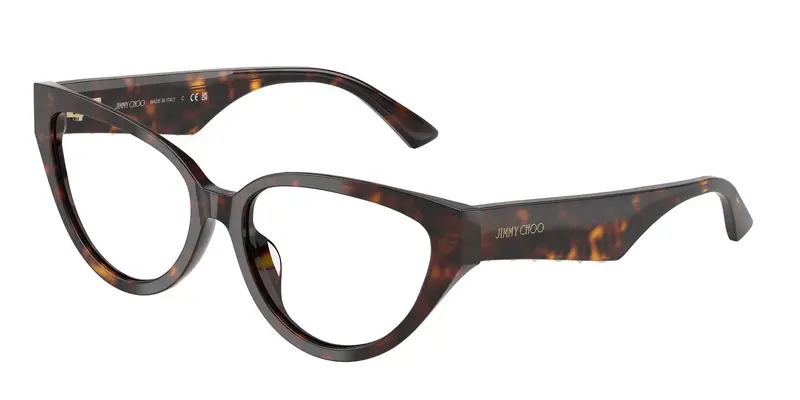 Jimmy Choo Donna JC3023HU  5002 Montature da vista Acetato Tartaruga Trasparente Cat Eye Normale