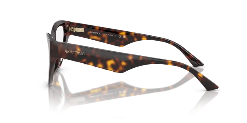 Jimmy Choo Donna JC3023HU 5002 Montature da vista Acetato Tartaruga Trasparente Cat Eye Normale miniatura 3