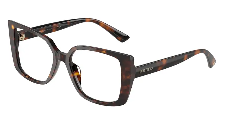 Jimmy Choo Donna JC3024U  5002 Montature da vista Acetato Tartaruga Trasparente Farfalla Normale