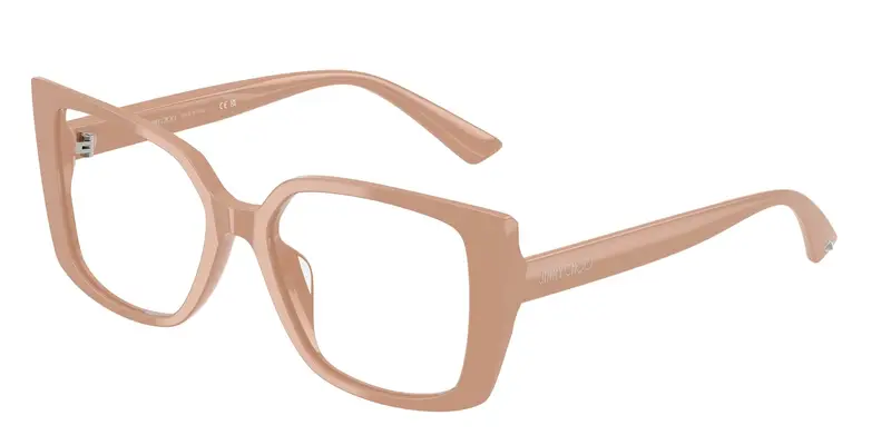 Jimmy Choo Donna JC3024U  5019 Montature da vista Acetato Rosa Trasparente Farfalla Normale