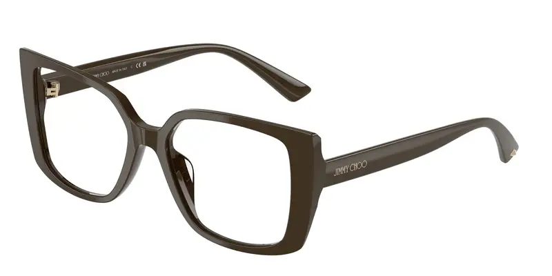 Jimmy Choo Donna JC3024U  5060 Montature da vista Acetato Verde Trasparente Farfalla Normale