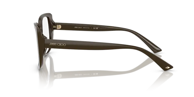 Jimmy Choo Donna JC3024U 5060 Montature da vista Acetato Verde Trasparente Farfalla Normale miniatura 3