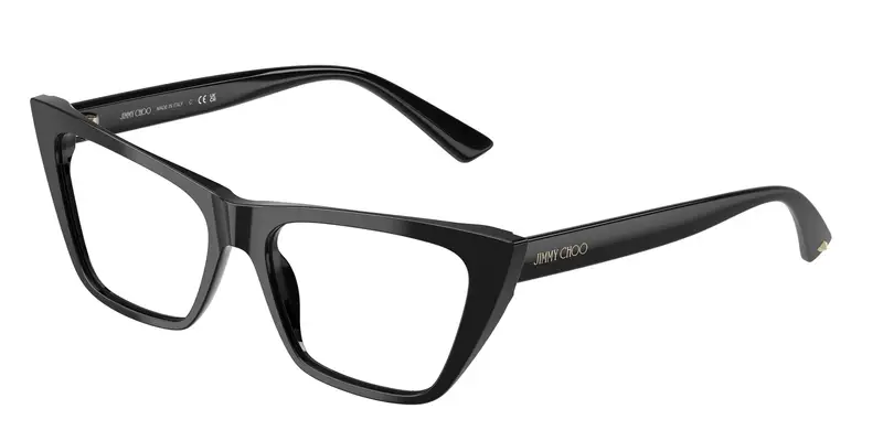 Jimmy Choo Donna JC3025  5000 Montature da vista Acetato Nero Trasparente Cat Eye Normale