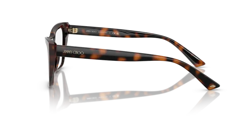 Jimmy Choo Donna JC3025 5002 Montature da vista Acetato Tartaruga Trasparente Cat Eye Normale miniatura 3