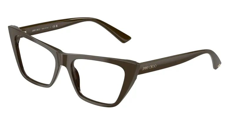 Jimmy Choo Donna JC3025  5060 Montature da vista Acetato Verde Trasparente Cat Eye Normale