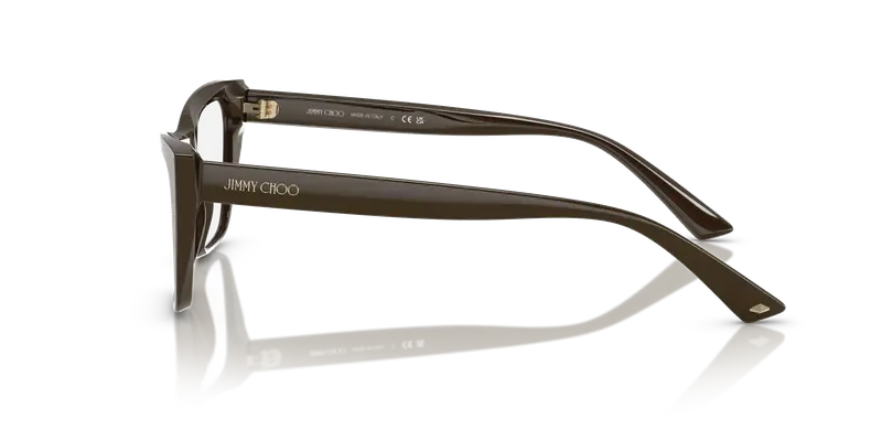 Jimmy Choo Donna JC3025 5060 Montature da vista Acetato Verde Trasparente Cat Eye Normale miniatura 3