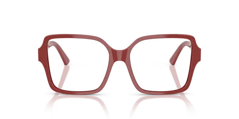 Jimmy Choo Donna JC3027 5013 Montature da vista Acetato Rosso Trasparente Squadrata Normale miniatura 2