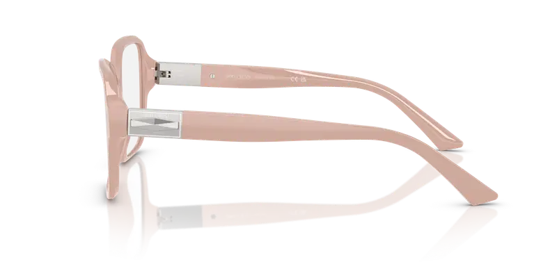 Jimmy Choo Donna JC3027 5014 Montature da vista Acetato Rosa Trasparente Squadrata Normale miniatura 3