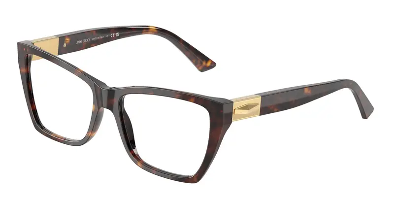Jimmy Choo Donna JC3028  5002 Montature da vista Acetato Tartaruga Trasparente Cat Eye Normale
