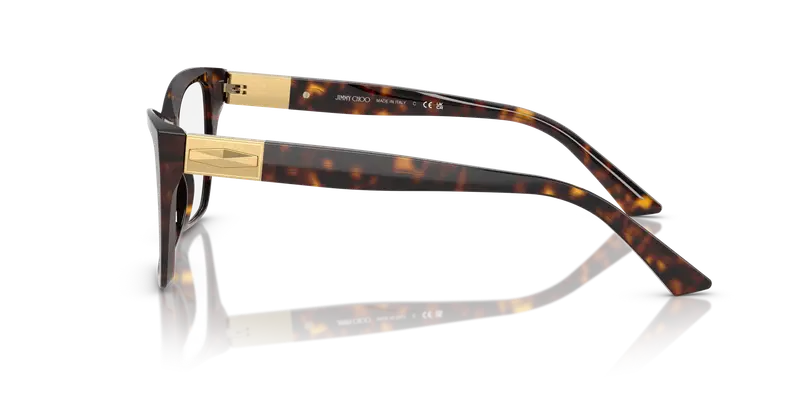 Jimmy Choo Donna JC3028 5002 Montature da vista Acetato Tartaruga Trasparente Cat Eye Normale miniatura 3