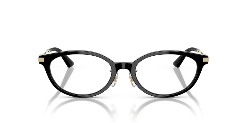 Jimmy Choo Donna JC3029D 5000 Montature da vista Acetato Nero Trasparente Rotonda Normale miniatura 2