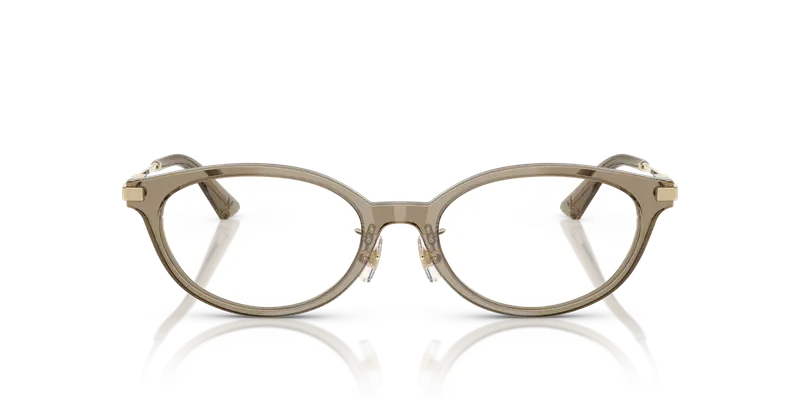 Jimmy Choo Donna JC3029D 5051 Montature da vista Acetato Marrone Trasparente Rotonda Normale miniatura 2