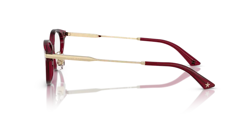 Jimmy Choo Donna JC3029D 5062 Montature da vista Acetato Rosso Trasparente Rotonda Normale miniatura 3