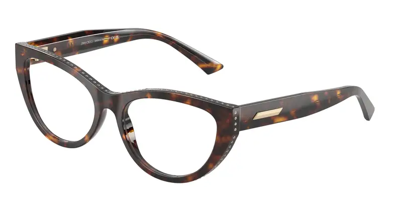 Jimmy Choo Donna JC3030B  5002 Montature da vista Acetato Tartaruga Trasparente Cat Eye Normale
