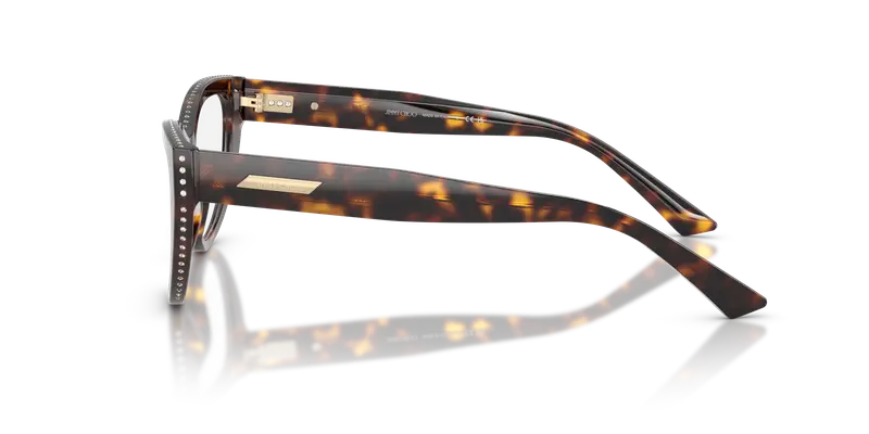 Jimmy Choo Donna JC3030B 5002 Montature da vista Acetato Tartaruga Trasparente Cat Eye Normale miniatura 3