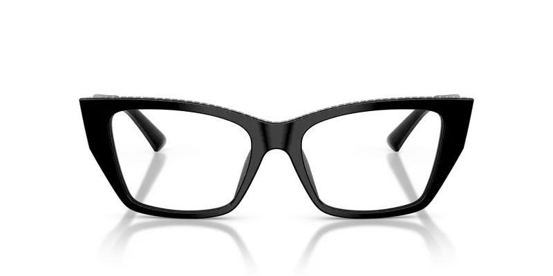 Jimmy Choo Donna JC3031BU 5000 Montature da vista Acetato Nero Trasparente Cat Eye Normale miniatura 2