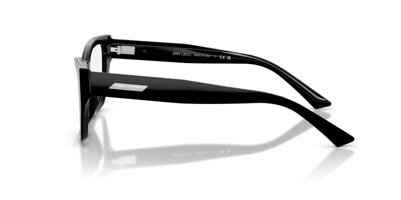 Jimmy Choo Donna JC3031BU 5000 Montature da vista Acetato Nero Trasparente Cat Eye Normale miniatura 3