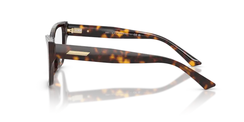 Jimmy Choo Donna JC3031BU 5002 Montature da vista Acetato Tartaruga Trasparente Cat Eye Normale miniatura 3