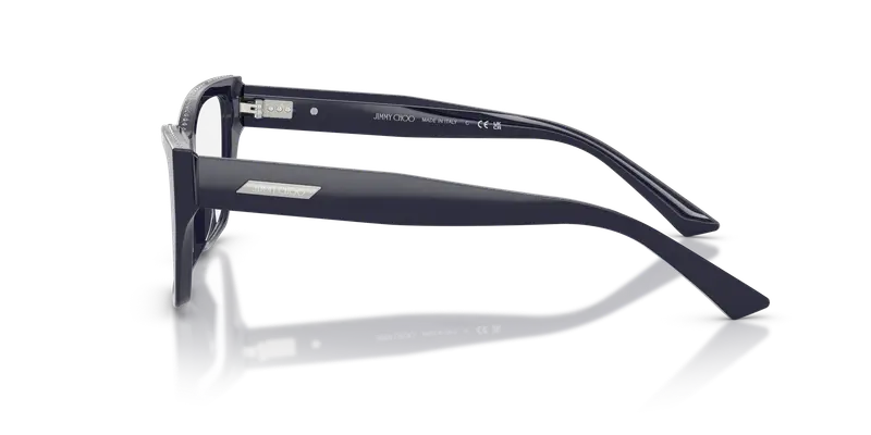 Jimmy Choo Donna JC3031BU 5016 Montature da vista Acetato Blu Trasparente Cat Eye Normale miniatura 3