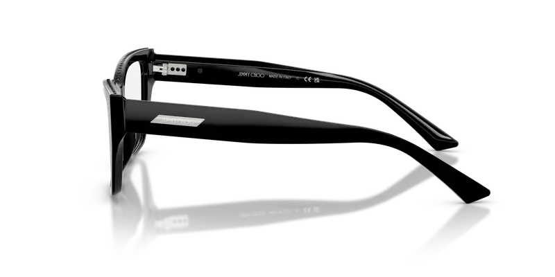 Jimmy Choo Donna JC3031BU 5017 Montature da vista Acetato Nero Trasparente Cat Eye Normale miniatura 3