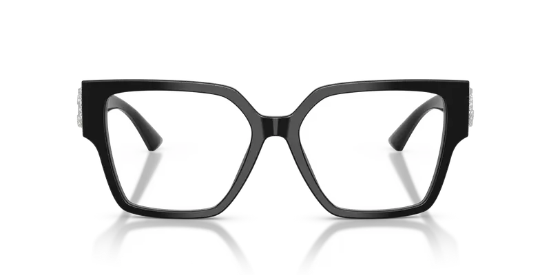 Jimmy Choo Donna JC3032B 5000 Montature da vista Acetato Nero Trasparente Squadrata Normale miniatura 2